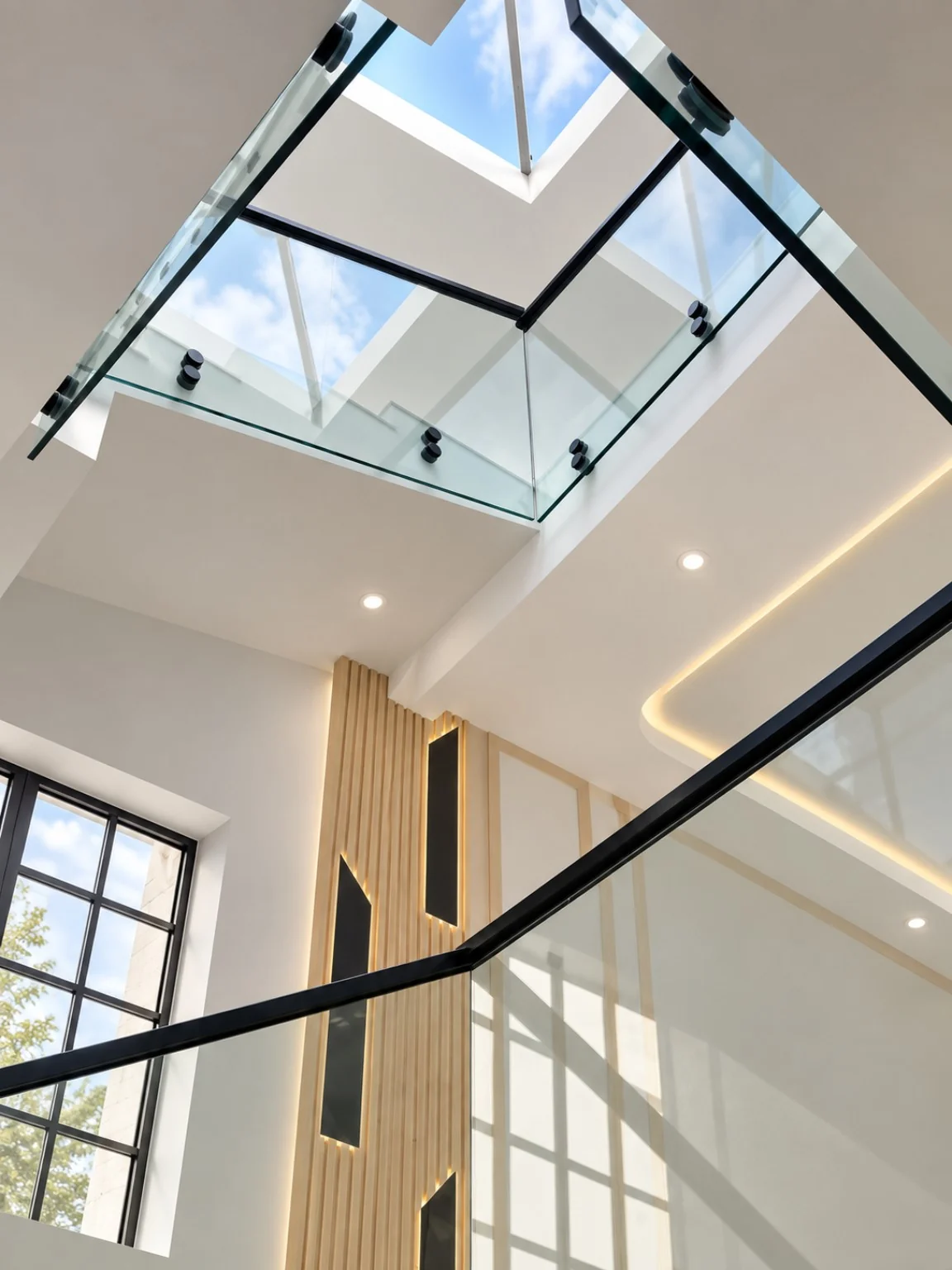 Atrium Skylight & Glass Railing