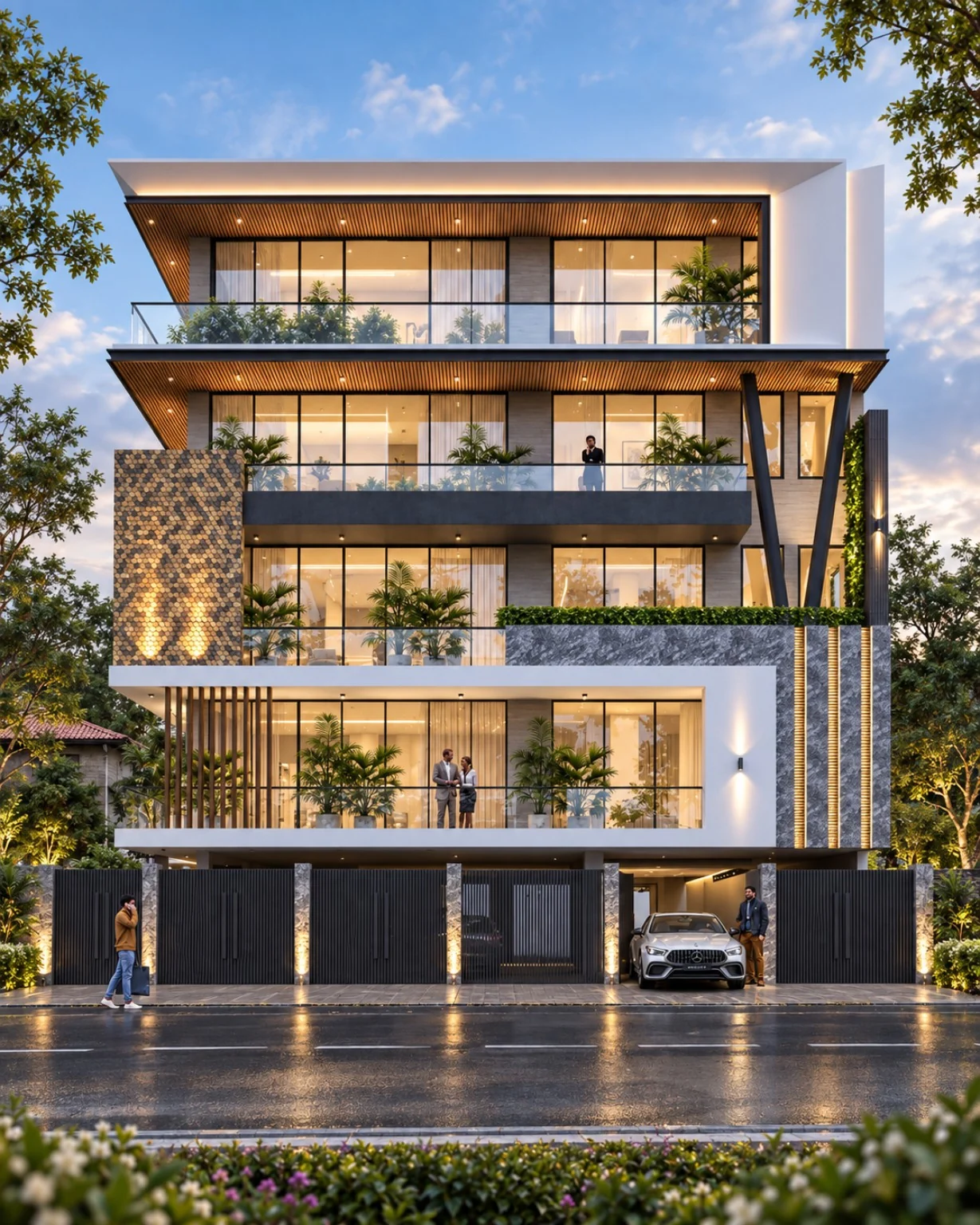 Multi-Level Residential Railing
