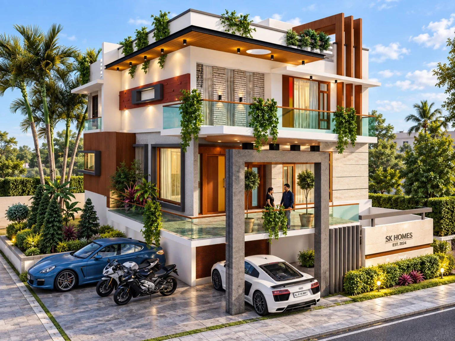 Modern Villa Railing