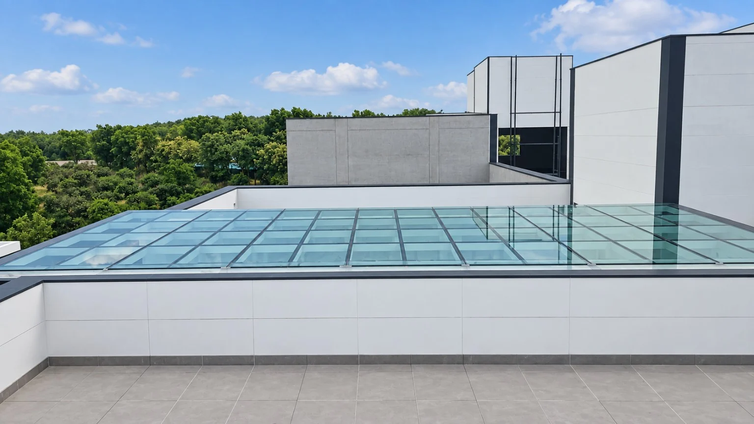 Rooftop Glass Roof System