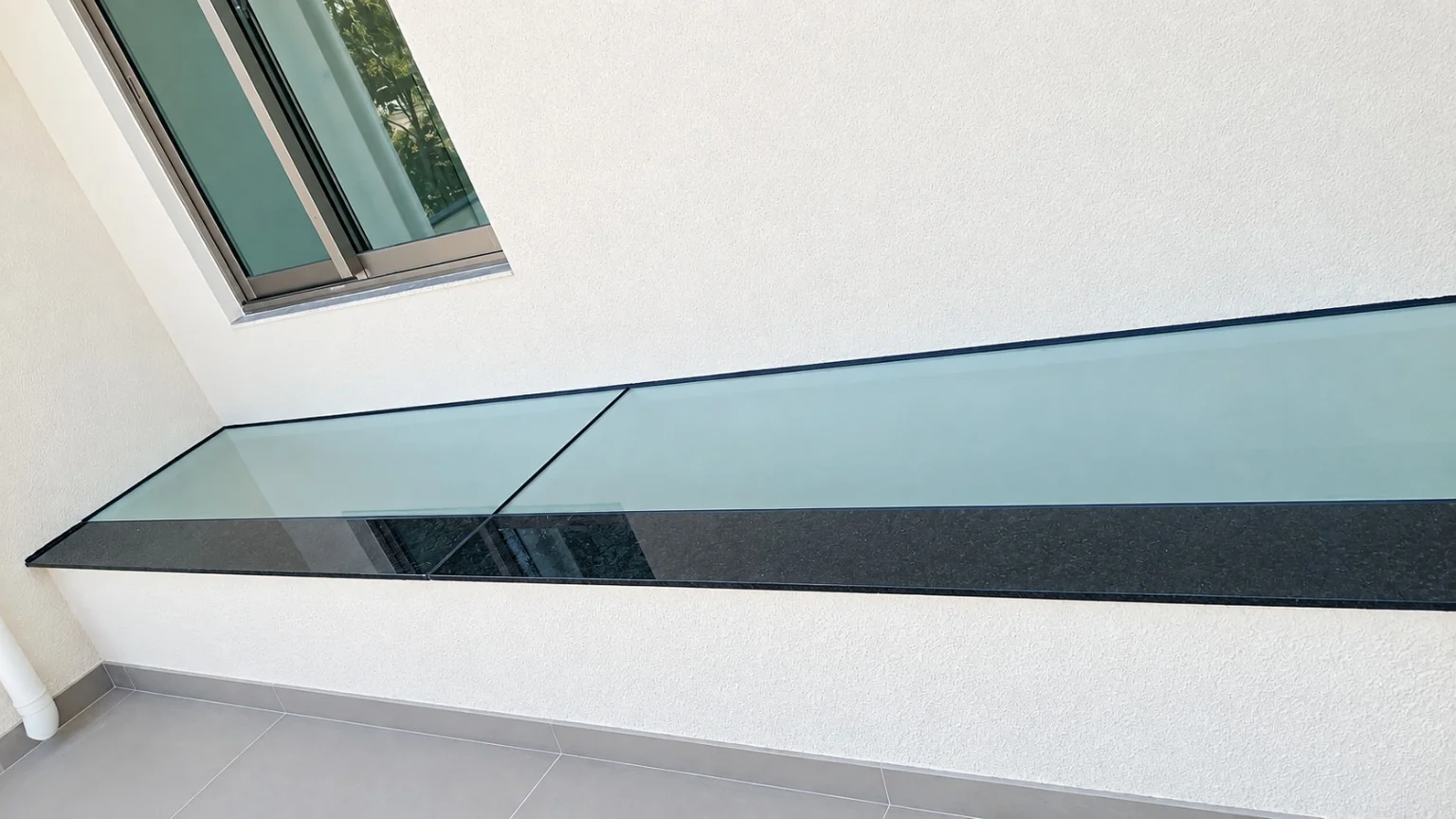 Slim Glass Roof Canopy