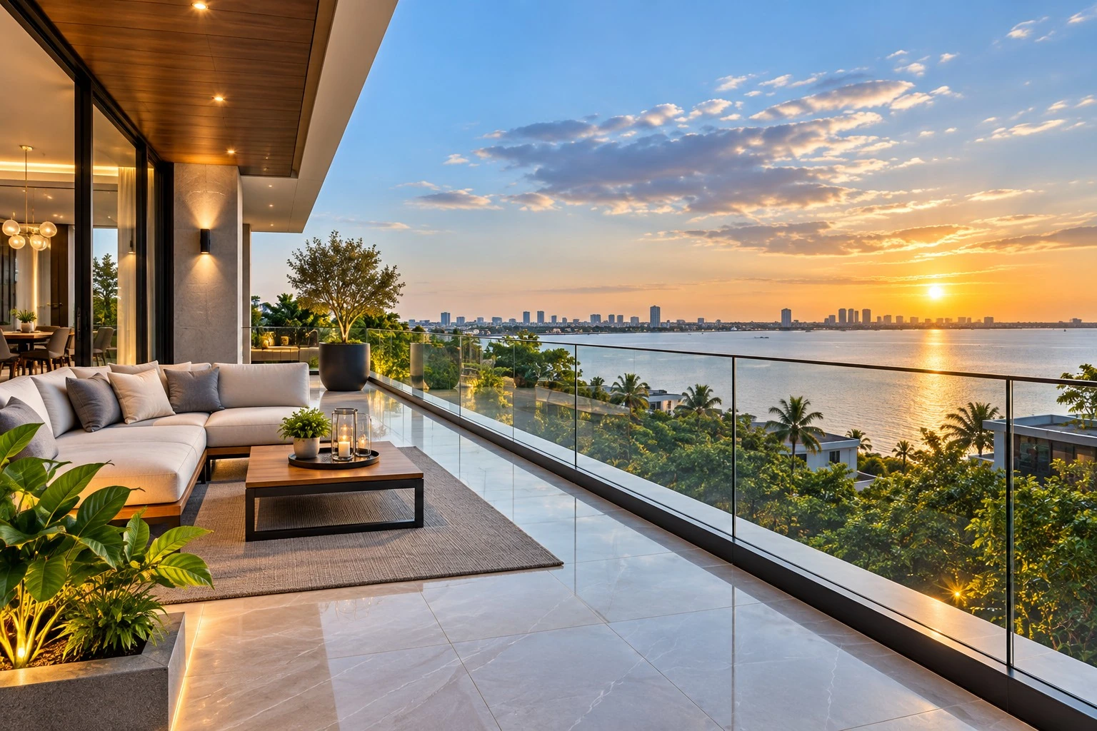 ALUVEX premium aluminium glass terrace railing
