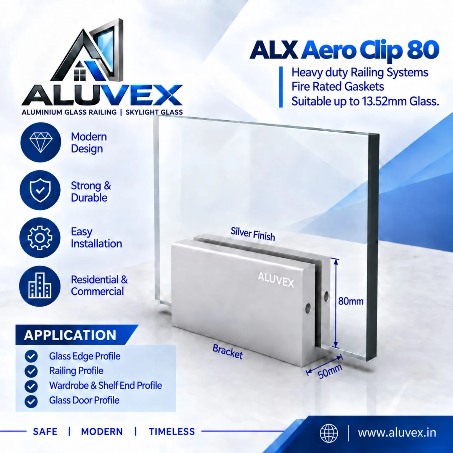 ALX Aero Clip 80 ALUVEX profile