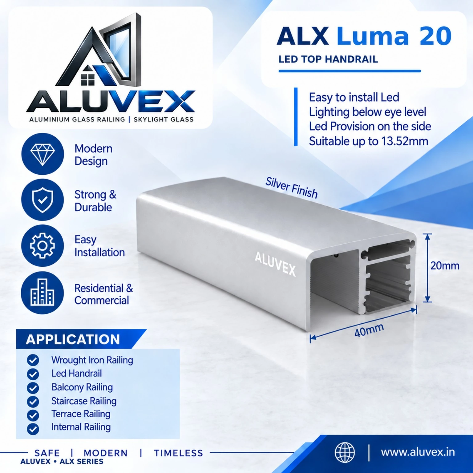 ALX Luma 20 ALUVEX profile