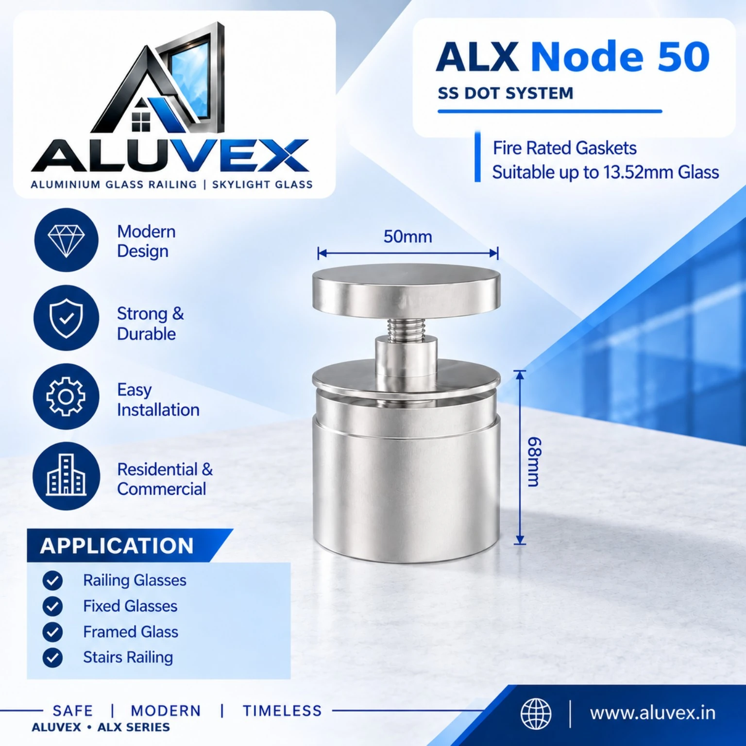 ALX Node 50 ALUVEX profile