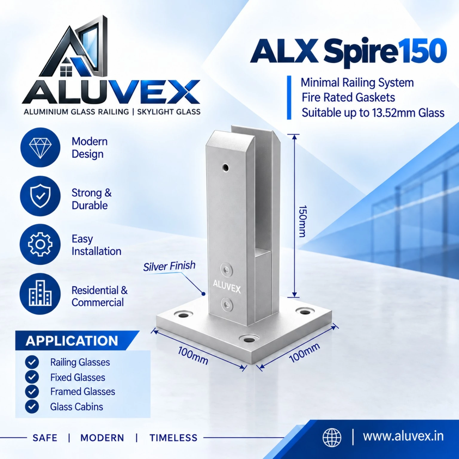 ALX Spire 150 ALUVEX profile